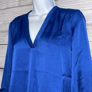 VINCE CAMUTO Royal Blue Blouse | Size XXS